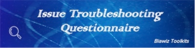 Issue Troubleshooting Questionnaire