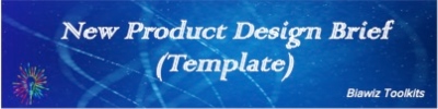 New Product Design Brief template