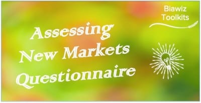 Assessing New Markets Questionnaire