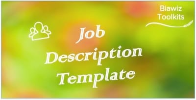 Job Description Template