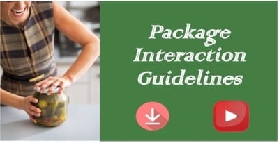 package interaction guidelines