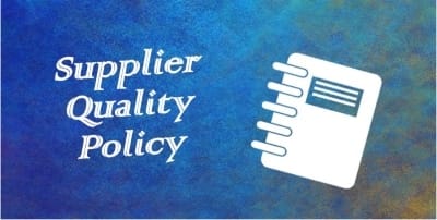 supplier quality policy